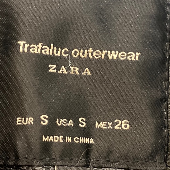 Zara Trafaluc Oversized Moto Faux Leather Jacket - Picture 15 of 16